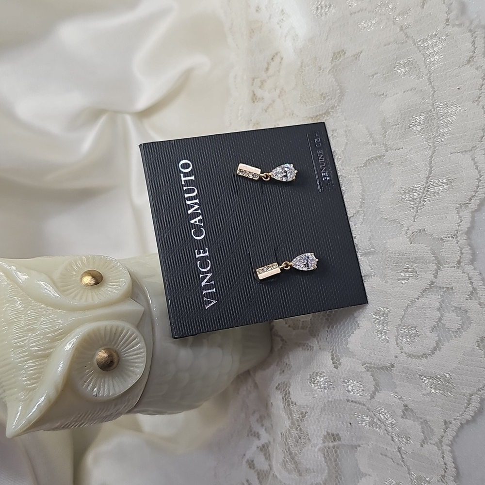 Vince Camuto Gold and Silver Drop Earrings